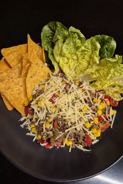 Simpele nacho bowl